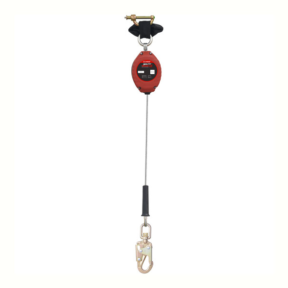 KStrong BRUTE BackerLE 8.5 ft. Cable SRL with swivel snap hook at anchorage end, other end dorsal connector shock pack assembly (ANSI) UFS310206L